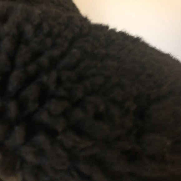 NWOT TOPSHOP LONG FAUX FUR SHERPA COAT -BLACK - Picture 4 of 6